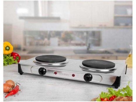 Fogão Elétrico 2 Bocas de Mesa Inox 2000W - Mondial Fast Cook FE-03