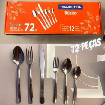 Faqueiro Inox Búzios 72 Peças - Tramontina