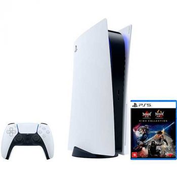 Console Playstation 5 - Ps5 + Controle Dualsense Playstation 5 + A Coleção Nioh - Ps5