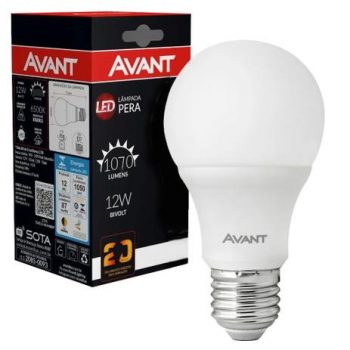 Lâmpada Led 12w Bulbo Soquete E27 Bivolt Branco Frio, 272081374, Avant