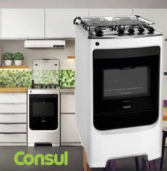 Fogão Piso Consul 4 Bocas CFO4N Branco Bivolt