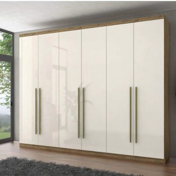 Guarda Roupa Casal 6 Portas 3 Gavetas Melvin