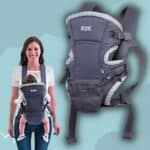 Baby Carrier Natural Fit 3 em 1 - NUK, Cinza