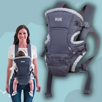 Baby Carrier Natural Fit 3 em 1 - NUK, Cinza