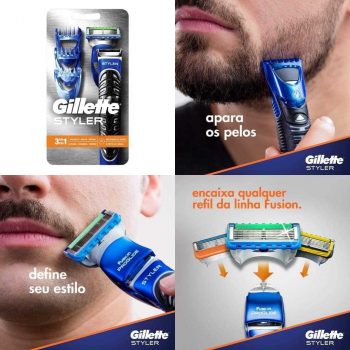 Barbeador Gillette Styler 3 em 1
