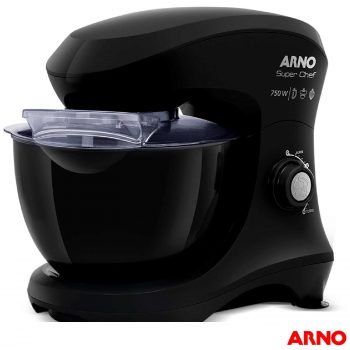 Batedeira Planetária Arno Superchef Raspa Tudo com 15 Velocidades e 03 Batedores KM01 - 220V