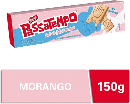 Biscoito, Morango, Passatempo, 150g
