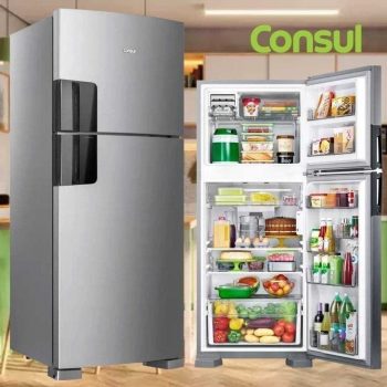 Geladeira/Refrigerador Consul Frost Free Duplex - 450L com Prateleira Dobrável CRM56HK