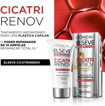 Leave In Reparador Cicatri Renov Elseve L'Oréal Paris 50 ml, L'Oréal Paris, Branco