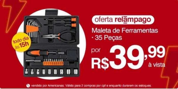 Maleta de Ferramentas 35 Peças - Strong Tools