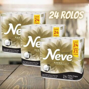 Neve Supreme Papel Higiênico, 24 Rolos