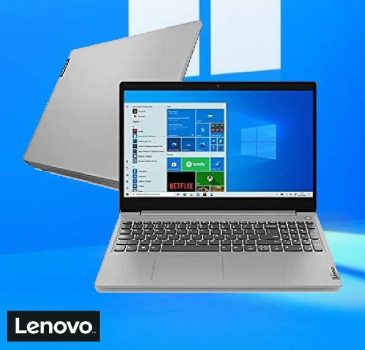 Notebook Lenovo IdeaPad 3i, Intel Celeron, 4GB RAM, 128GB SSD, Windows 10, 15.6", Prata