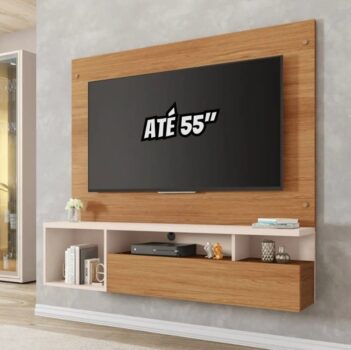 Painel para TV até 55" Caemmun Black 19 SE