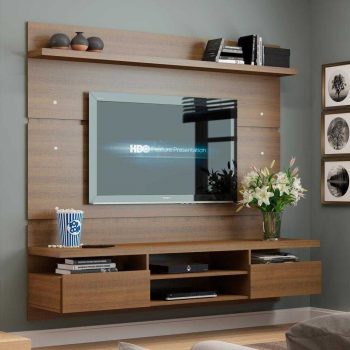 Painel para TV até 65 Polegadas Madesa Moscou 180 cm 2 portas - Rustic