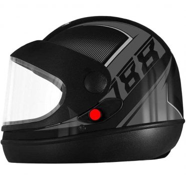 Pro Tork Capacete Super Sport Moto 2019 Fosco 60 Preto/Grafite