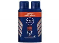 Kit Desodorante Aerossol Nivea Men Dry Impact 150Ml - 2 Unidades, Nivea, Pacote de 2