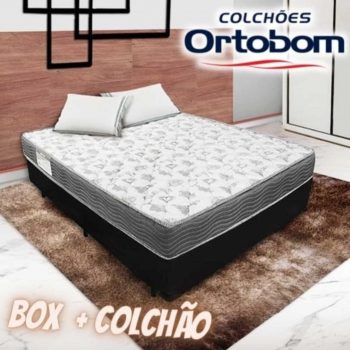 Cama Box Casal + Colchão De Espuma D33 - Ortobom - Iso 100 138x188x53cm