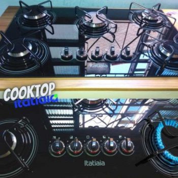 Cooktop a Gás 5 Bocas Itatiaia Preto - Bivolt