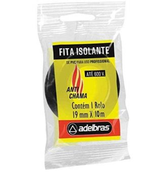 Fita Isolante Anti Chama, 19mmX10mts, Adelbras