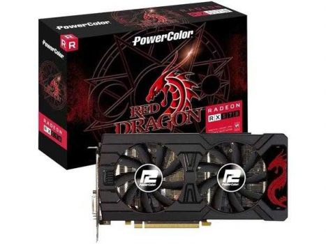 Placa de Vídeo Power Color Radeon RX 570 - 4GB GDDR5 256 bits Red Dragon