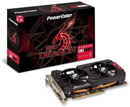 Placa de Vídeo PowerColor AMD Radeon RX570 8GB GDDR5 AXRX 570 8GBD5-3DHD/OC