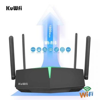 Roteador KUWFI WiFi 6 1800 Mbps Smart Dual Band