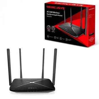 Roteador Mercusys AC1200 1200 Mbps - 4 Antenas 4 Portas