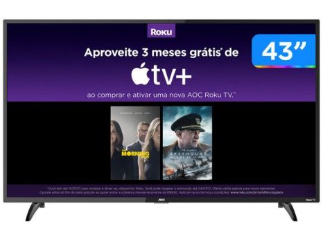 Smart TV Full HD LED 43” AOC 43S5195/78G - Wi-Fi 3 HDMI 1 USB