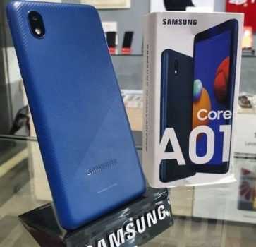 Smartphone Samsung Galaxy A01 Core 32GB Tela 5.3" Câmera Traseira 8MP Android GO 10.0 Dual Chip