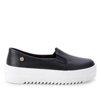 Tênis Slip On Moleca Tratorado Feminino - Preto