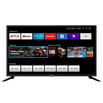 Smart TV Britânia 42´ LED Full HD, 3x HDMI, com WiFi, Dolby Audio, Netflix e Loja de Aplicativos, Preto - BTV42G70N5CF