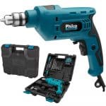 Furadeira Philco Pfu01mf 650w Função Martelete + Maleta 11 Acessórios - 127v