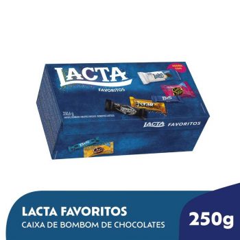 Caixa de bombom de chocolates Lacta Favoritos 250g