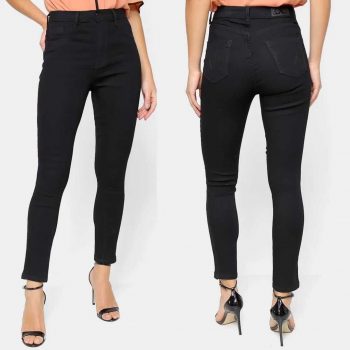 Calça Jeans Skinny Ecxo Cintura Alta Feminina