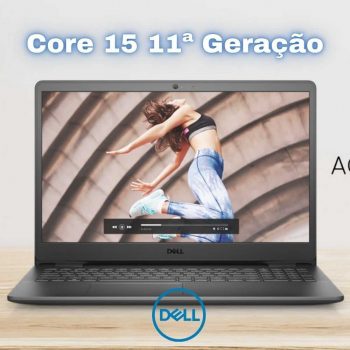 Notebook Dell Inspiron 3501-U45P 15.6 HD 11ª Geração Intel Core i5 8GB 256GB SSD Linux Preto