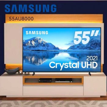 Smart TV 70" UHD Samsung 4k 70AU7700 Processador Crystal 4k Tela Sem Limites Visual Livre de Cabos Alexa Built In