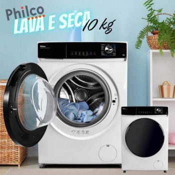 Lava e Seca 16 Programas Eco Inverter Philco 10 kg Branca PLS11B