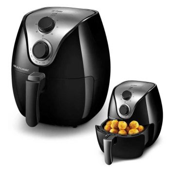 Fritadeira Air Fry Multilaser CE021 com Timer 4L - Preto