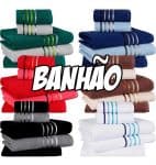 Jogo Toalha Banhão 5 peças Manuela Preto – Basic+