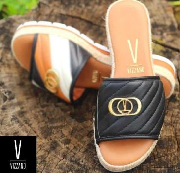 Rasteira Vizzano Flatform Corda Matelassê