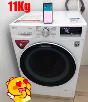 Lavadora Smart Lg Vc4 11kg Painel Touch Led Steam Wi-Fi Fv5011wg4.Abwfbrs