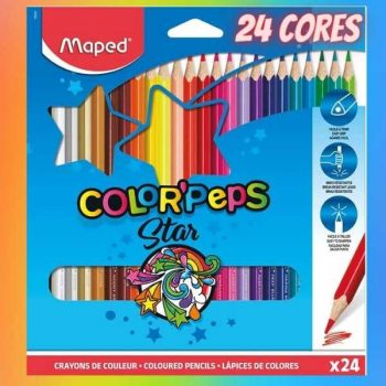 Lápis de Cor, Maped, Color Peps, 183224, 24 Cores
