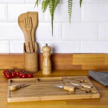 Tábua de Frios + Acessórios 3 peças - La Cuisine Linha Bambu