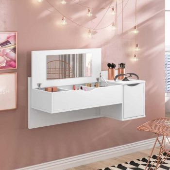 Penteadeira Albatroz Blush com 2 Portas