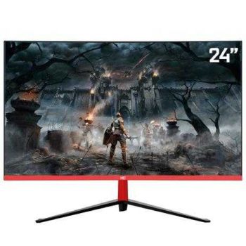 Monitor Gamer LED Curvo 24" 1ms 165hz HQ 24GHQ-Black RGB R3000 Freesync HDMI Display Port PRETO
