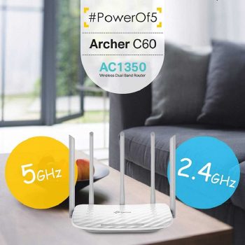 TP-Link AC 1350 Archer C60 Roteador Wireless Dual Band, Branco