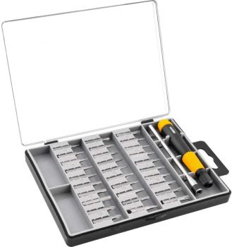 Jogo De Bits/ponteiras De Precisão, Com 32 Peças, Encaixe Sextavado Vonder 4 Mm