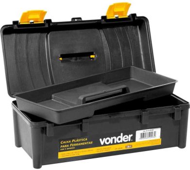 Caixa Plástica Vd 4038, Com 1 Bandeja Vonder