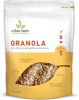 Granola de Aveia e Açúcar de Coco s/ Glúten, Estar Bem, 250g