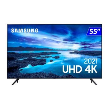 Smart TV Samsung UHD 55 4K Wi-Fi Tizen Comando de Voz